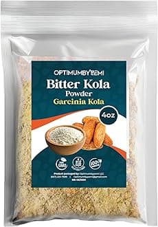 Premium Garcinia Kola Powder (4oz/115g) - African Bitter Kola Nut Powder, Petit Cola Nut Powder for Wellness Support.