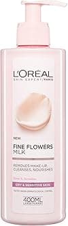 Fine Flowers Cleansing Milk Lotion Makeup Remover Dry Sensitive Skin 400 Ml