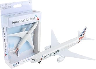 Daron American Airlines Single Plane, White, RT1664-1, airplane