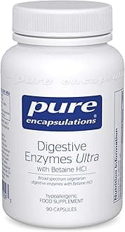 Digestive Enzymes Ultra with Betaine HCl - Vegetarian Digestive Enzymes - Lactose, Protein & Fat Digestion - 90 Capsules