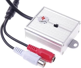 Mini Microphone High Sensitive Pickup Audio Mic Waterproof Metal Case For Cctv Security Camera Dvr System