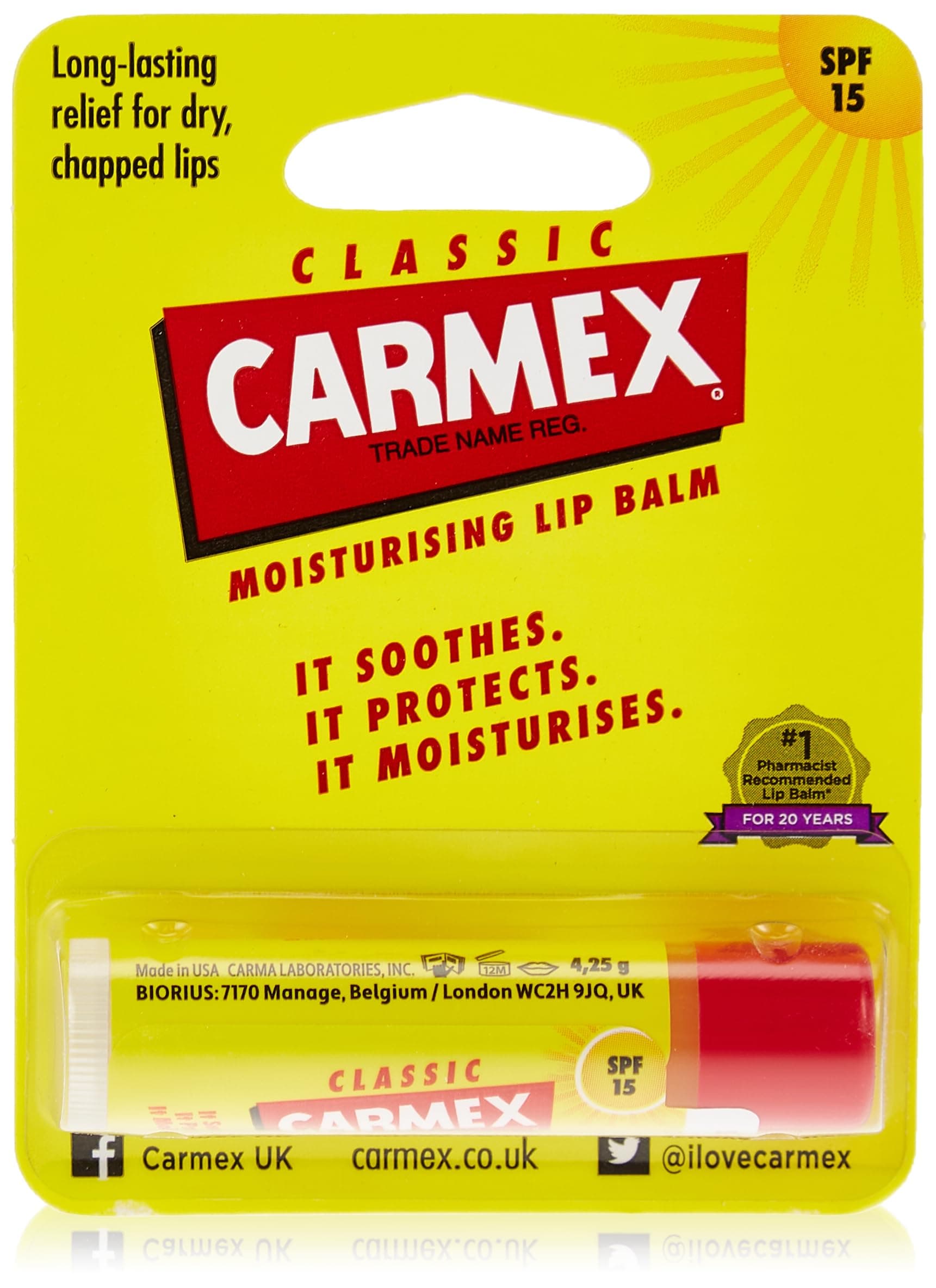 Carmex Classic Click Stick SPF15 4.25g