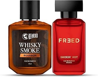 Whiskey Smoke Bourbon & Freed Smoking Hot Perfume Edp Set Of 2 | For Unisex | Anniversary Gift For Couple Special | Wedding Gift For Couples | Gift For Men | Gift For Friends