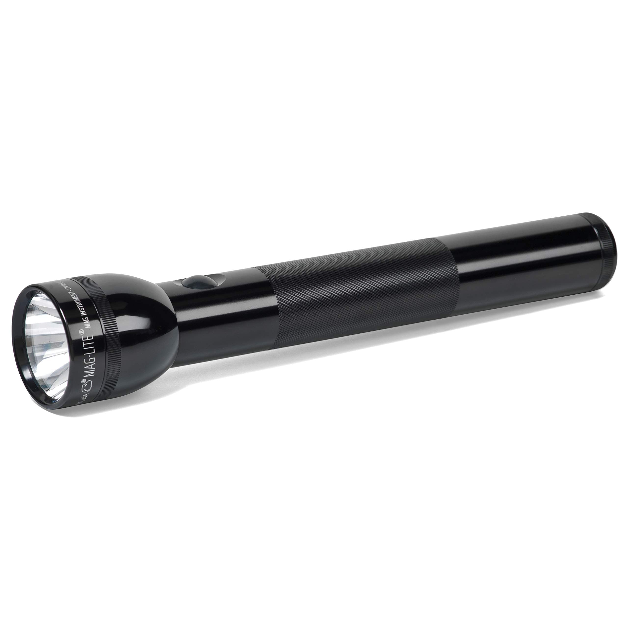 Heavy-Duty Incandescent 3-Cell D Flashlight, Black