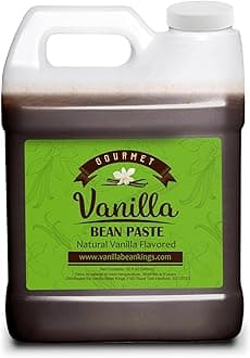 Vanilla Bean Kings Vanilla Bean Paste for Baking and Cooking - Gourmet Madagascar Bourbon Blend made with Real Vanilla Seeds - 32 Ounces