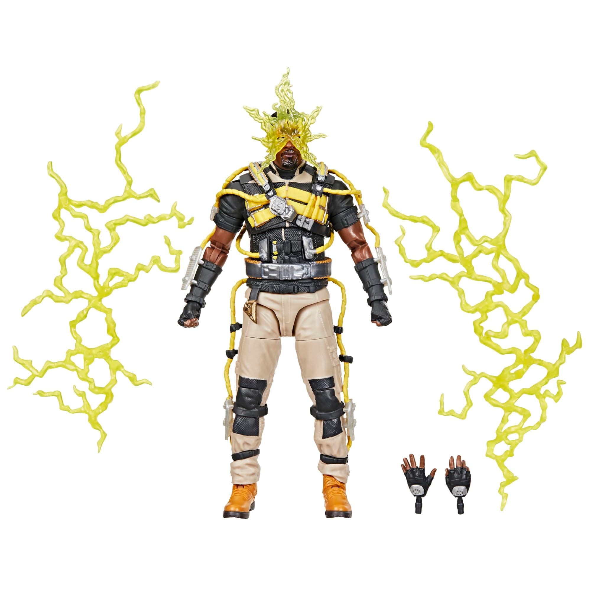 Marvel Legends Series Marvel’s Electro, Spider-Man: No Way Home Collectible 15-cm Action Figure, Blue and Yellow