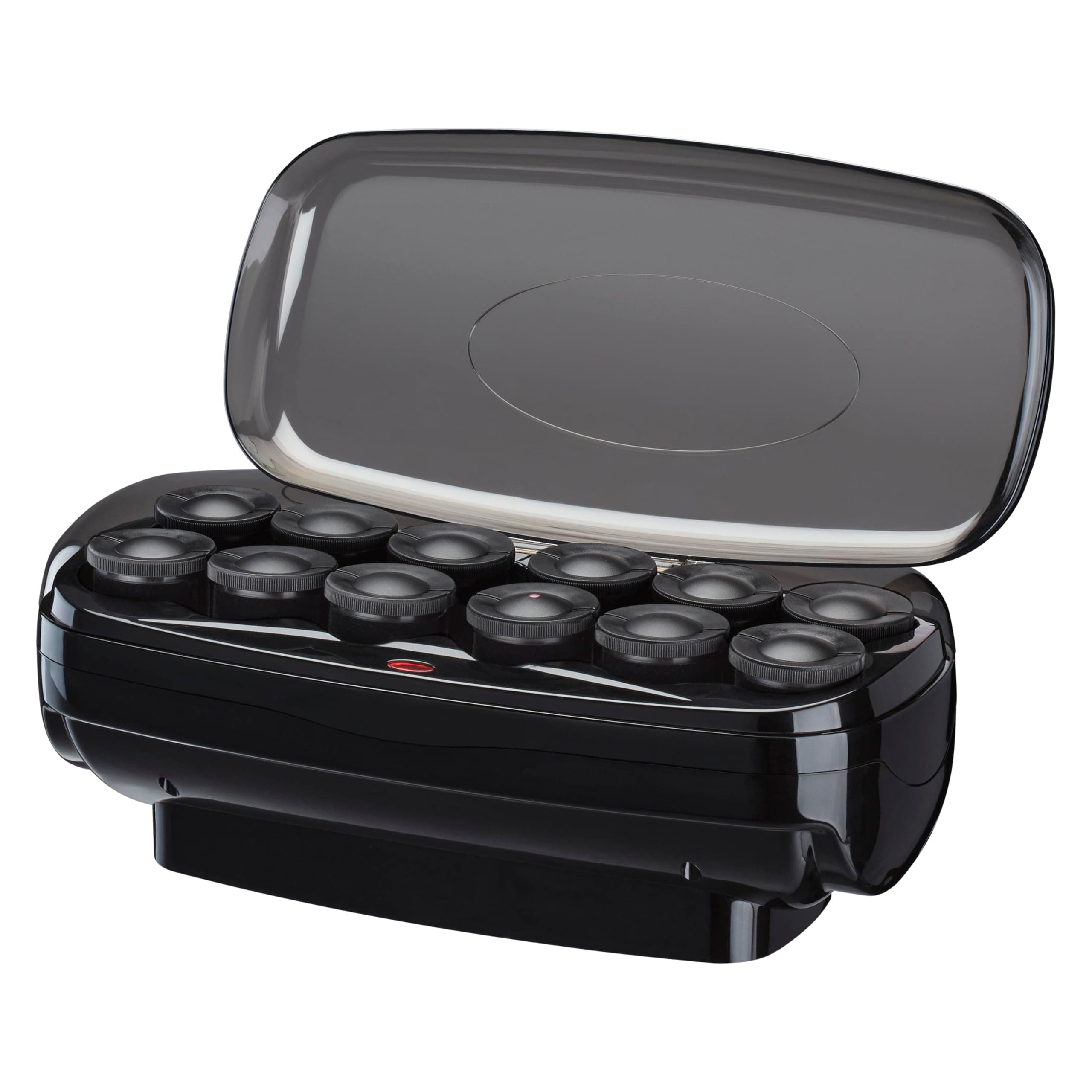 Conair Ceramic 1 1/2-inch Hot Rollers, Super Clips Included, Create Big Bouncy Curls, Black - Amazon Exclusive