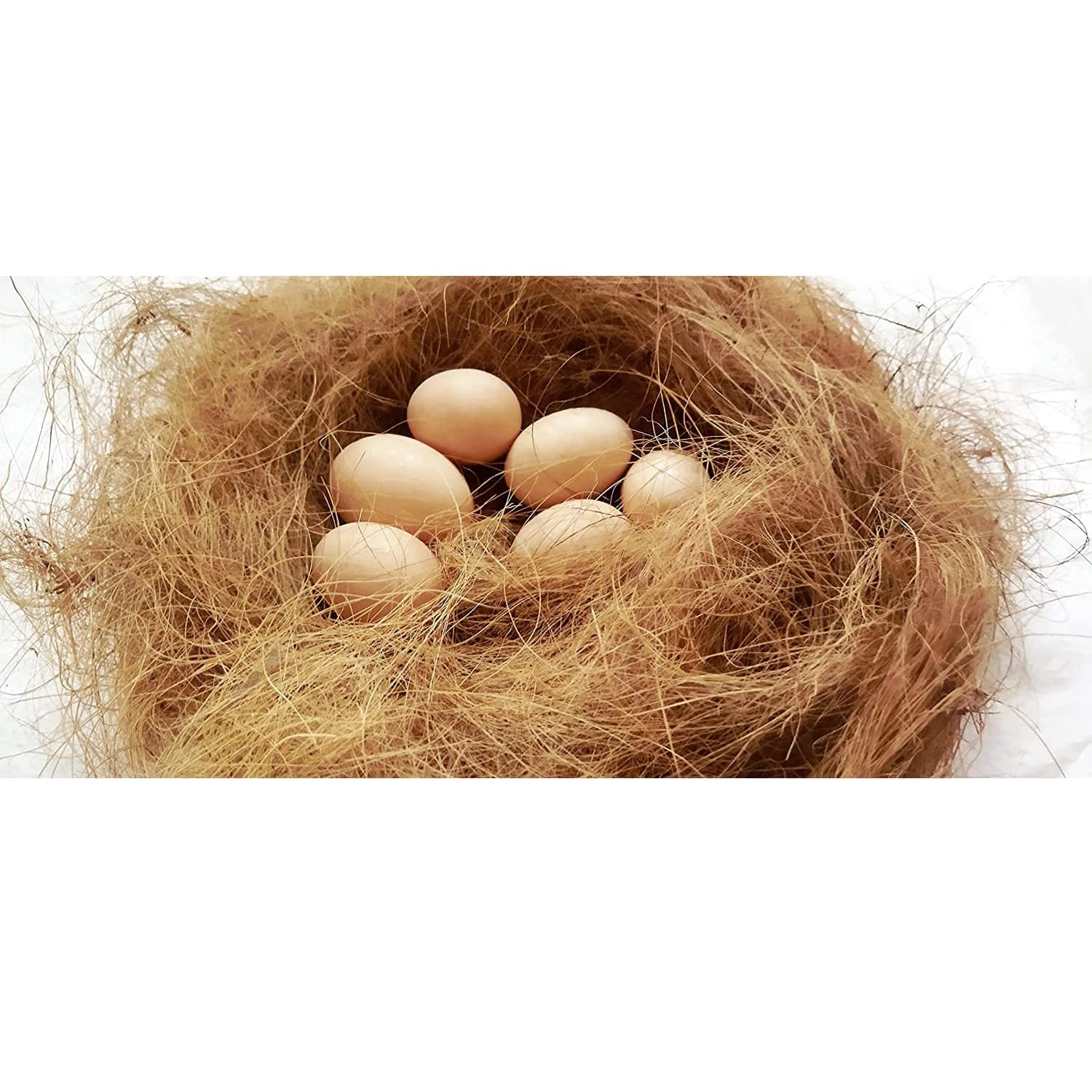 Nesting Material For Birds For Making Nest | Manually Extracted Natural Coir Fiber, Laying Eggs Breeding As Natural Bed, Playing Toy And Many More 250 Grams