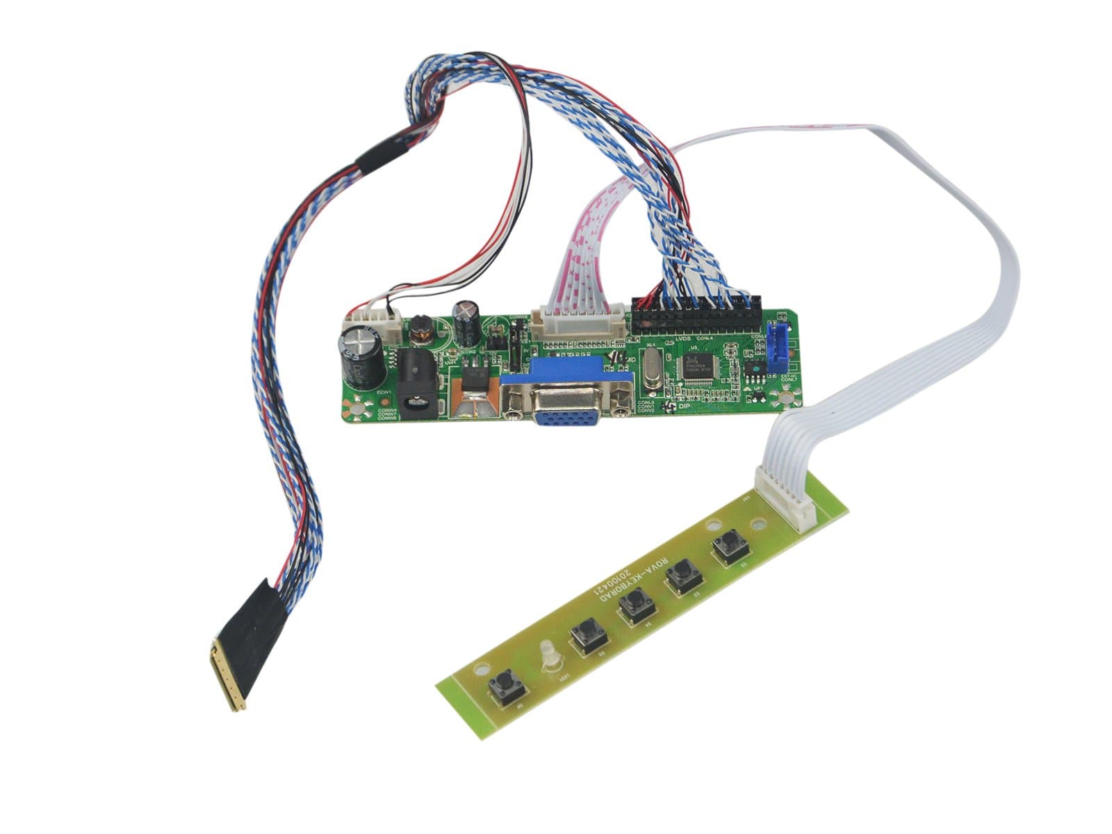 V.M70A VGA Controller Board Kit LVDS Driver for B173RW01 V0 B173RW01 V1 B173RW01 V3 LCD Screen