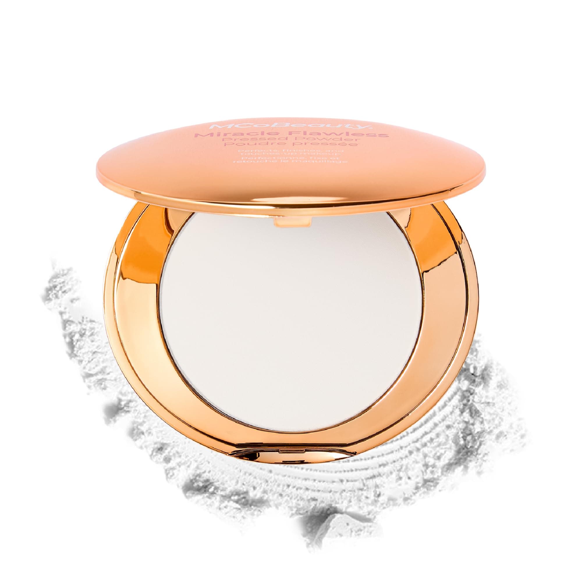 Miracle Flawless Pressed Powder Translucent - Setting Powder Makeup for Face with Rose Flower Extract Sweet Almond Oil - Blurring Finishing Compact Powder, Vegan Cruelty Free - 0.31 oz