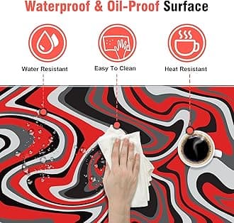 Fluid Pattern Large Gaming Mouse Pad, 31.5x11.8in Extra Large Mousepad Laptop Computer Keyboard Mousepad, Professional Big Mouse Pad, Mouse Pads for Office, Desk, Home, Gaming Mousepad XXL