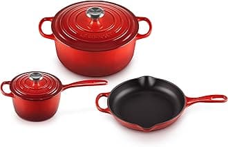 Le Creuset Enameled Cast Iron Signature Cookware Set, 5 pc, Cerise