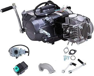 125CC 4 Stroke Engine Motor Single Cylinder with Air-cooled Motor Manual Clutch Engine Motorcycle Motor Engine for Honda CRF50 CRF70 Pit Dirt Bike ATV Quad