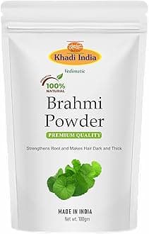 Khadi 100% Pure Brahmi Leaf Organic Powder Fresh (100gm., BRAHMI)