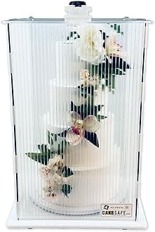 CakeSafe Mini/Tall Cake Transporter, Clear Plastic Cake Carrier (14"W x 22"H) CS-NT02