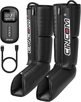 CINCOM Air Compression Leg Recovery System - Professional Sequential Compression Device For Circulation and Swelling