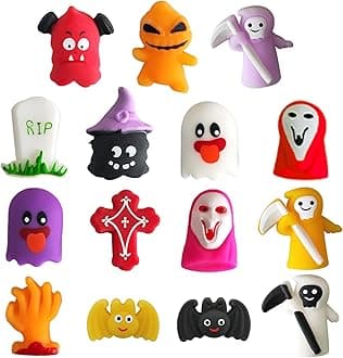 POPOYU 15Pcs Halloween Mochi Squishy Toys for Girls Boys,Halloween Party Favors Kids Pressure Relief Toys,Mini Squishies Cute Squeeze Toy,Halloween Goody Bag Fillers for Halloween Trick or Treats