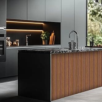 DecorAndDecor Acoustic Slat Wood Wall Panel and Ceiling Panelling Decorative 3D MDF 120 x 60 Walnut - 2 Pack