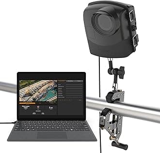 Brinno Time Lapse Camera for Construction BCC2000 PLUS, IPX5 Waterproof, 1080P FHD, 10M Extender Cable for Laptop Tablet Connect Construction Time Lapse Camera Bundle, Steel Clamp Mount