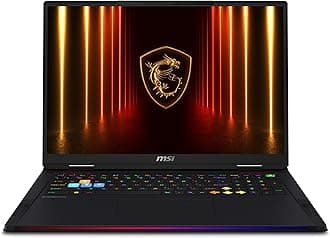 MSI Raider 18 HX AI A2XWJG-445CA 18" QHD+ 240Hz Gaming Laptop, Intel Core U9-285HX, RTX 5090, 64GB (32GB*2) DDR5 6400MHz Memory, 2TB Gen 5x4 NVMe PCIe SSD, Windows 11 Home