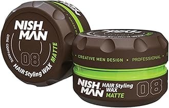 Hair Wax for Men, MATTE Finish - 150 ml, Vanilla Scent | Edge Control | Ultra High Strong Hold | Men's Hair Gel
