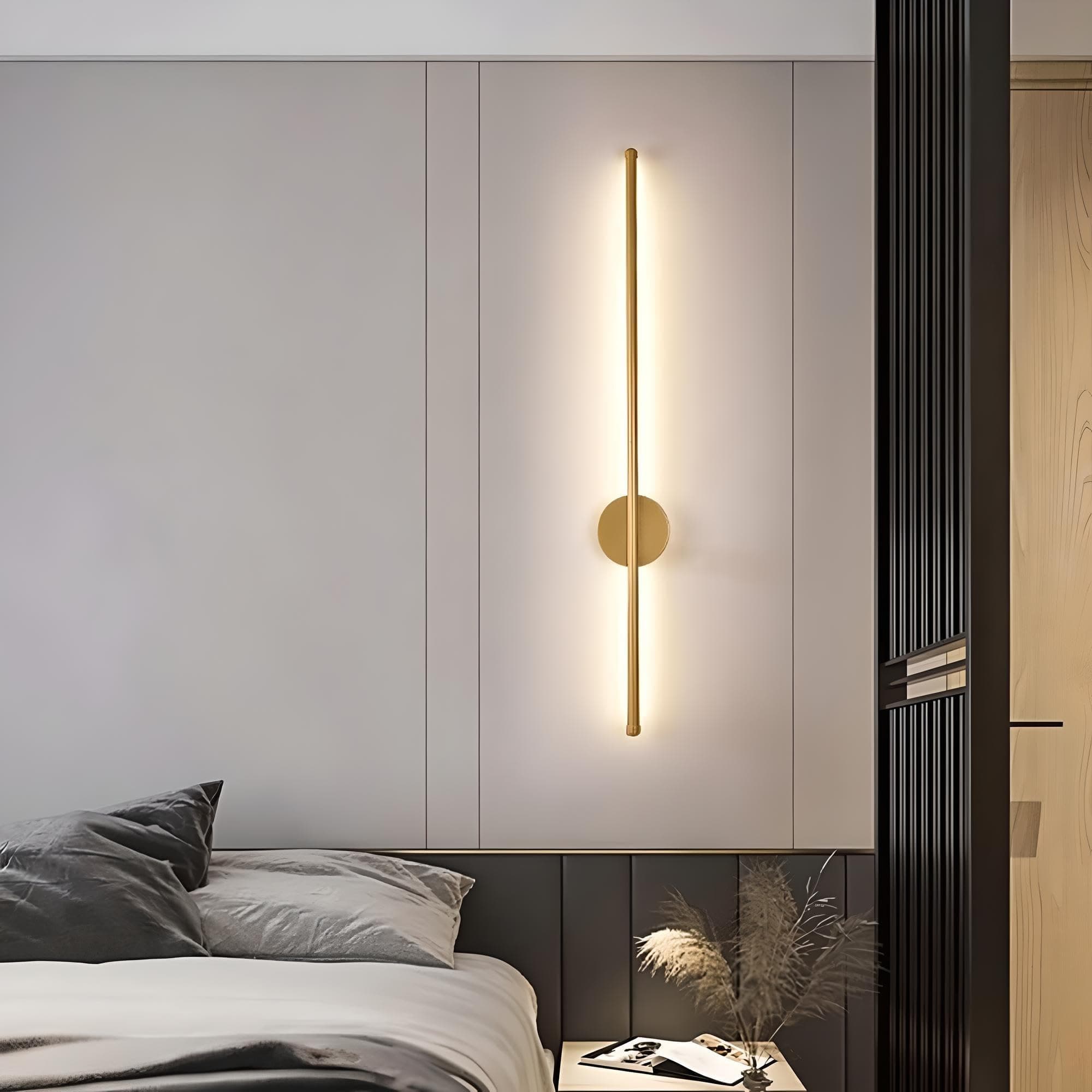 FILLISKA Led Wall Highlighter Light, 3-in-1 Colour Changing, Luxurious Wall Decor (Sleek Gold-098)