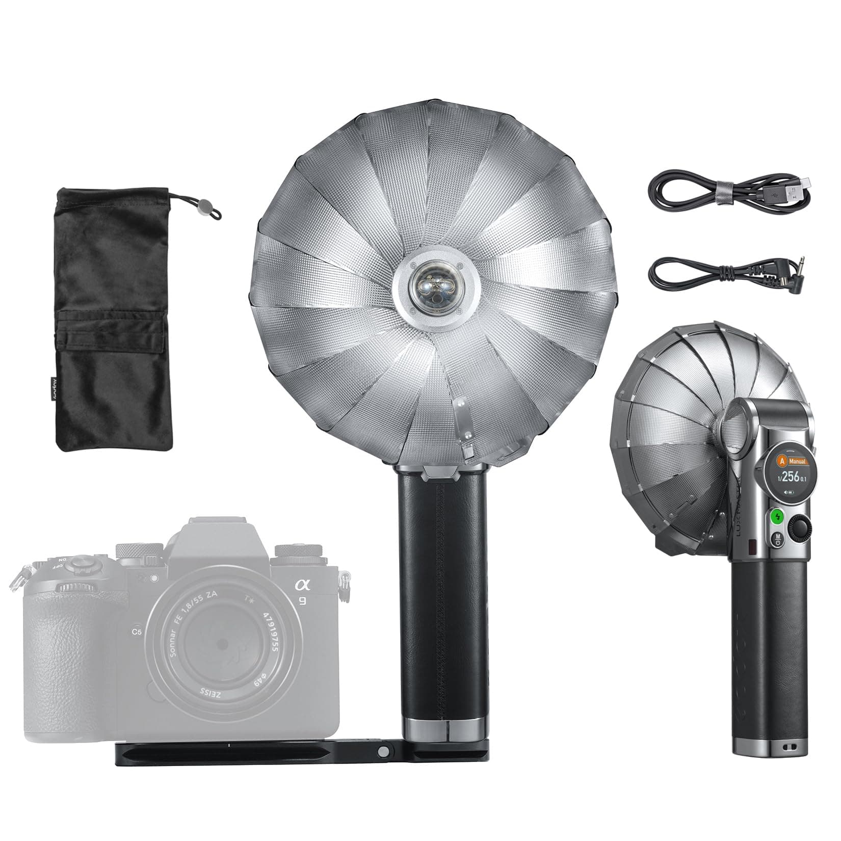 Lux Master Retro TTL HSS Camera Flash,Touch Screen,Wireless Sync, Built in Battery,2.4G Wireless X System Compatible with Sony/Nikon/Canon/Fuji/Leica/Sigma/Panasonic