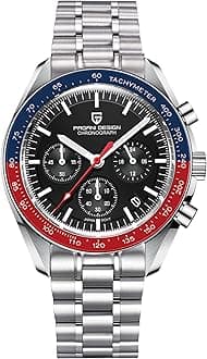 Pagani Design 1701 V3 Men's Chronograph Quartz Dial 40mm VK63 Movement Stainless Steel Mirror Sapphire Watch 100 Meter Water Resistant Sport Watch…