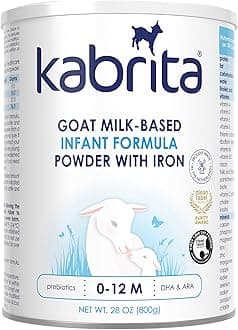 Kabrita Goat Milk-Based Infant Formula Powder with Iron, DHA, ARA & Prebiotics, for Infants 0–12 Months, Non-GMO, 28 oz