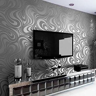 Modern Minimalist Wallpaper Featuring Abstract Curves with Touch of Glitter Non-Woven 3D Wallpaper for Bedroom Living Room TV Backdrop