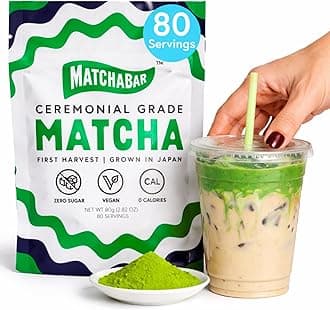 Matcha Powder (80g) - Ceremonial Grade Authentic Japanese Matcha Green Tea Powder - Matcha Green Tea Powder Harvested in Japan - Matcha Tea Powder Latte - Zero Sugar, Vegan & 0 Calories