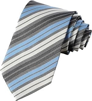 Mens Necktie Plaid Tartan Pattern Tie + Magnetic Foldable Box