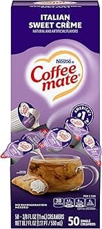 Coffee-mate 84652 Liquid Coffee Creamer, Italian Sweet Creme, 0.375 oz Cups (Box of 50)