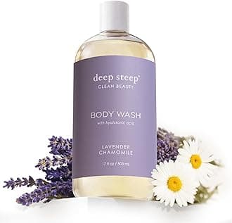 Deep Steep Body Wash with Hyaluronic Acid for Optimal Skin Hydration 17oz (Lavender Chamomile)