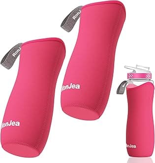 2Pcs Sleeve for 22oz Cirkul Water Bottle, Neoprene Sleeve to Keep Cold & Protect, Compatible With Plastic & Stainless Steel Cirkul Bottles (Pink)