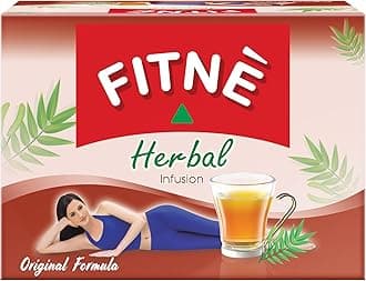 FITNE Original Herbal Tea Senna Infusion Healthy Wellness Beverage Natural Gentle Detox Cleanse No Calories Caffeine Free, 20 Tea Bags
