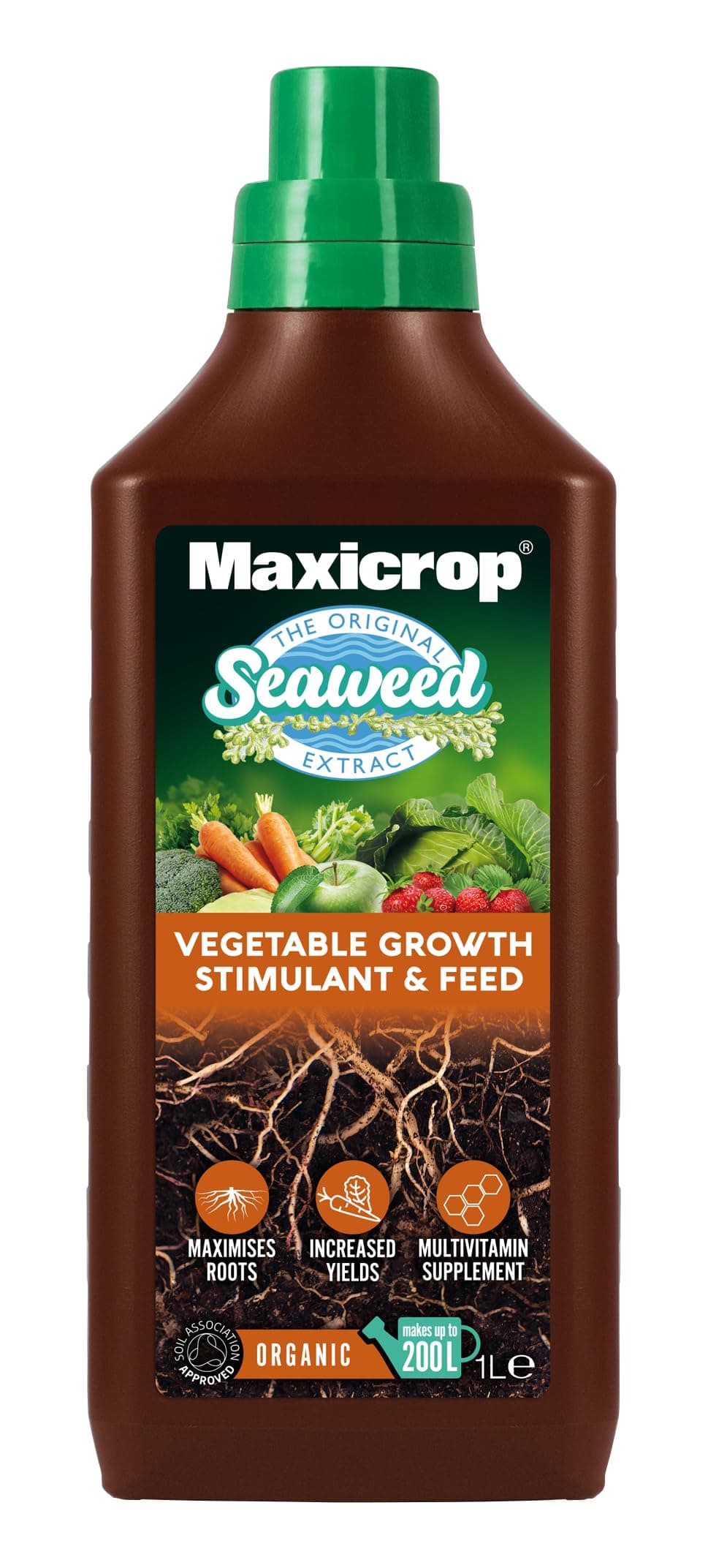 XNATF61L All Purpose Organic Garden Natural Fertiliser, 1L - All Purpose Organic Fertiliser - with Seaweed Extract - for Strong Growth and Healthy Root Development - Indoor and Garden Use