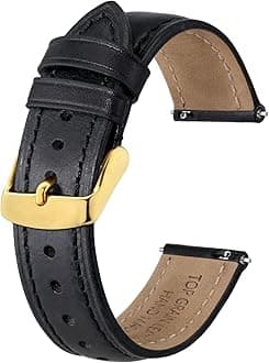 Retro Leather Watch Straps for Men, Oil Waxed Calfskin Replacement Band, Quick Release, Band Width 18mm 19mm 20mm 22mm
