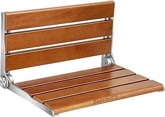 18" Wall Mount Shower Seat, Shower Bench Wall Mount for Inside Shower, Fold Down Shower Seat, Shower Seats for Adults