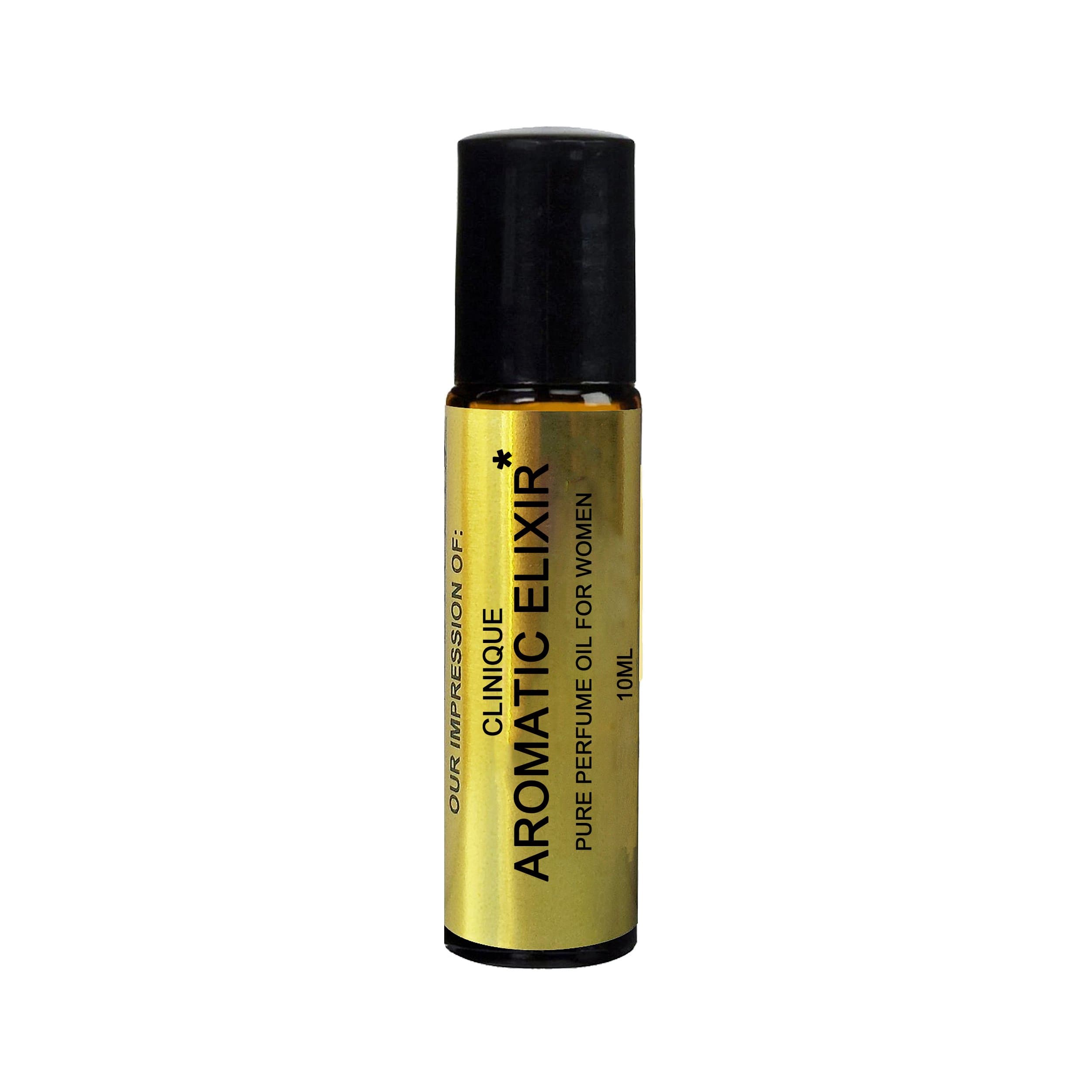 Premium Perfume Oil IMPRESSION Compatible with (*AROMATIC_ELIXIR*)_(WOMEN)-; Long Lasting 100% Pure, 10ml Roller