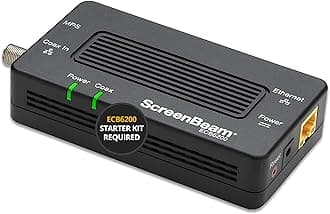 ScreenBeam Bonded MoCA 2.0 Network Adapter for High Speed Internet, Ethernet Over Coax - Single Add-On Adapter for Existing MoCA Network
