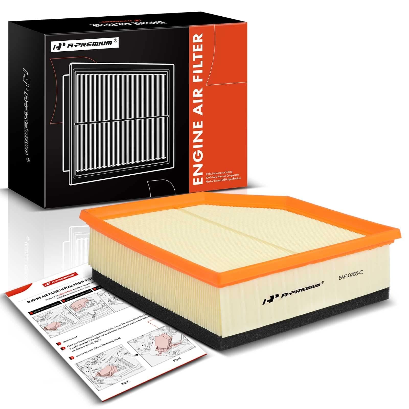 Engine Air Filter Compatible with Volvo XC90 2007-2014 L6 3.2L, Replace# 30680293