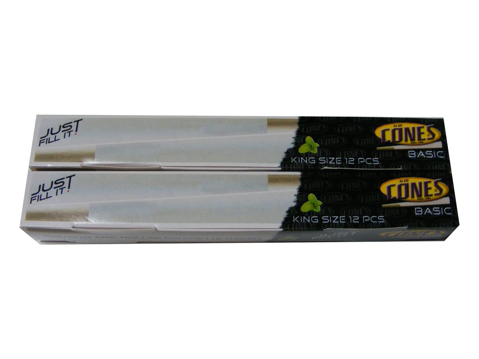 24 Pack Box of King Size Pre Rolled Ready Made Paper Smoking Cones Kingsize