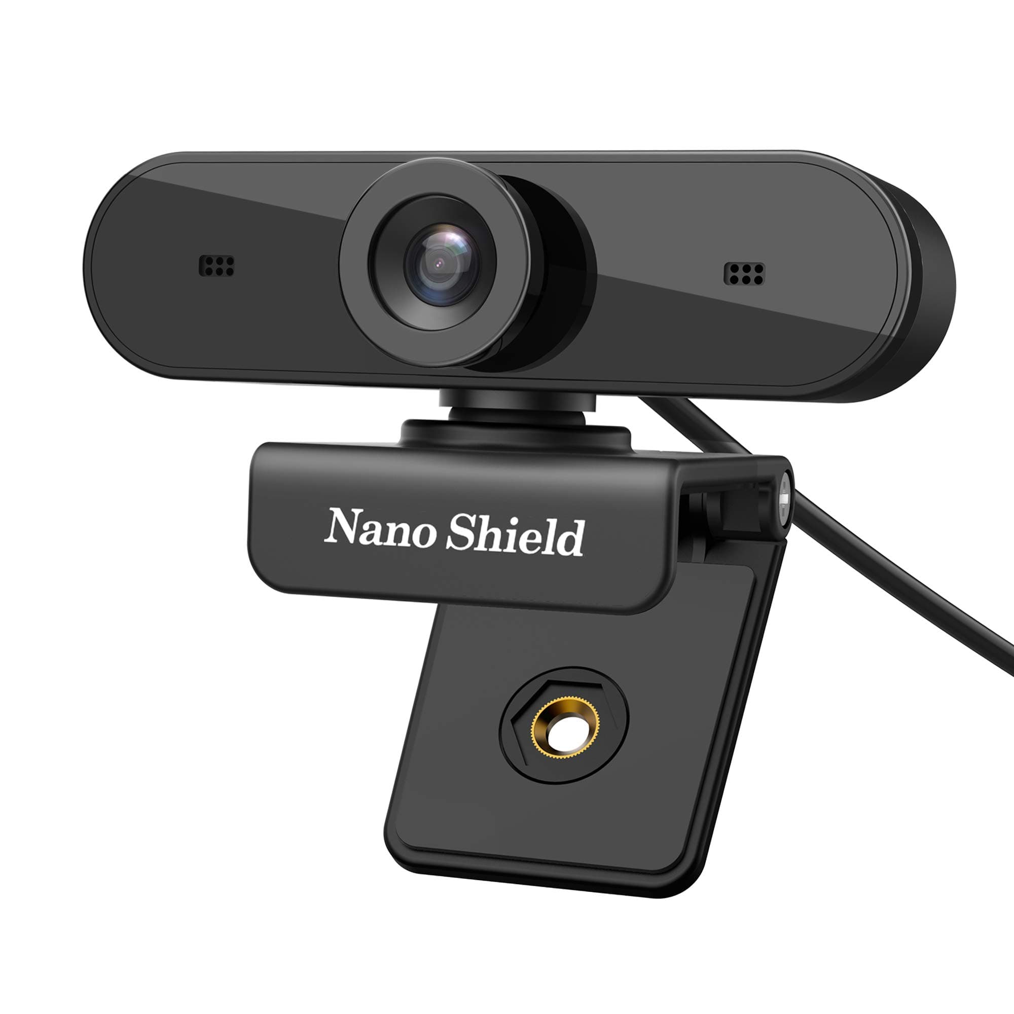 Webcam 1080P, Nano Shield N910 Full HD Compuer Web Camera Wide Angle Crystal Clear Video with Noise Cancelling Mic, Skype Webcam for PC, Mac, Laptop, Notebook, Compatible with Windows 10, 8, 7, XP