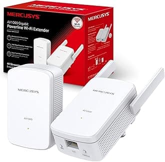 AV1000 MP510 KIT Gigabit Powerline Adapter Starter Kit, WiFi Extener Speed up to 1000 Mbps, Eliminate WiFi Dead Zones, Add More Powerline Anytime, 4K Streaming, No Configuration Required