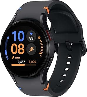 SAMSUNG Galaxy Watch FE 40mm GPS, AI Smartwatch w/Fitness Tracking, BIA Sensor, Personalized HR Zones, Heart Rate Tracker, Sleep Monitor, 2024, Black (US Version) (Renewed)