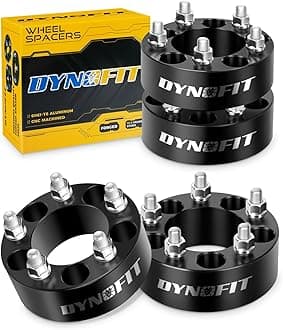 2 inch 5x4.5 Wheel Spacers for XJ KJ KK TJ ZJ, dynofit 80.5mm Hub Bore, 1/2"-20 Thread Pitch 5x114.3 Forged Spacer for Cherokee Explorer Wrangler Mustang Liberty Grand Cherokee Falcon