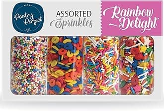 Rainbow Delight Sprinkles (100g) I Premium I Easy to Use I Used in Cake & Cup Cake Decoration, Donut, Cookies, Ice Cream, Beverages