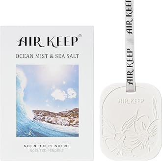 AirkeepCar Air Freshener - Ocean Mist&Sea Salt Handmade Scented Ceramic for Drawers and Closets,Air Freshener Gifts for Men Women Car Fragrance