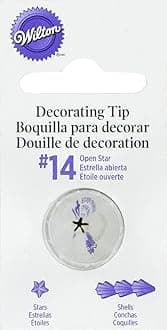 Wilton Open Star Tip, 14 Carded, Stainless Steel, Steel